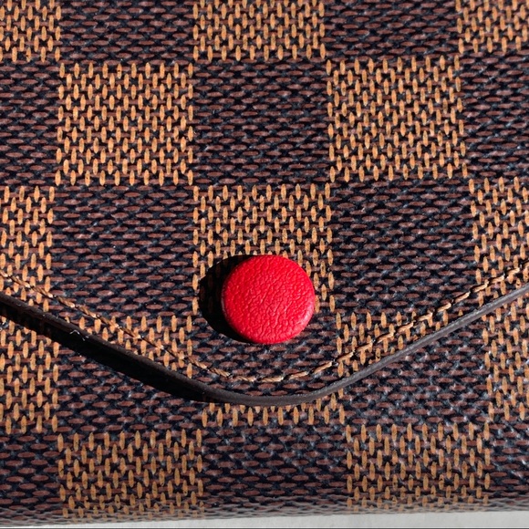 Louis Vuitton Damier Ebene Josephine Wallet Red - Picture 4 of 16